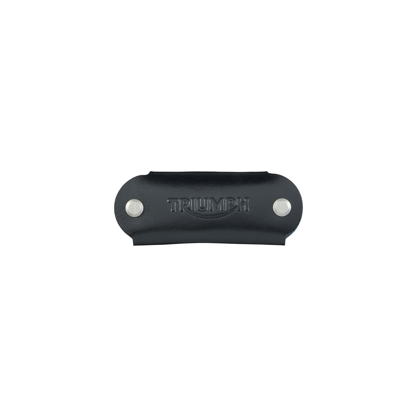 Triumph Black Leather Key Holder - Premium Key Organizer