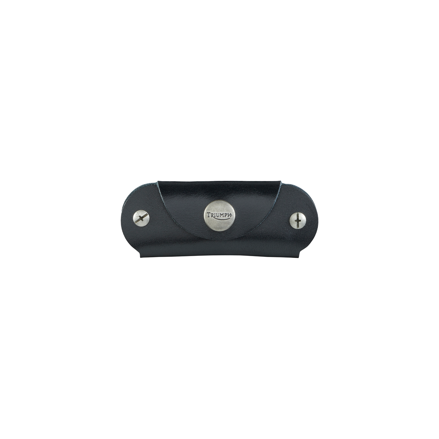 Triumph Black Leather Key Holder - Premium Key Organizer
