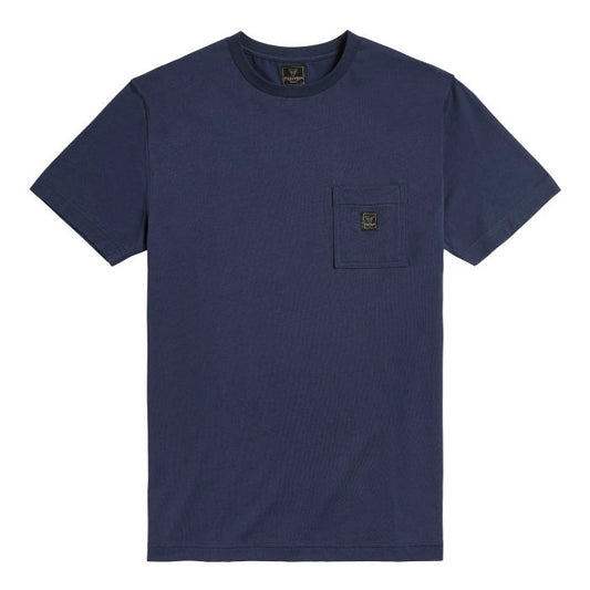Triumph Ditchling Back Logo Pocket T-Shirt - Navy