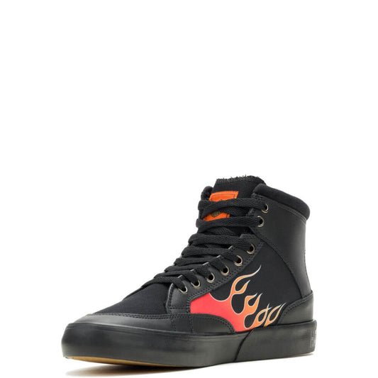 Harley-Davidson® Men's NAT Flames Canvas Sneaker Boots – Black
