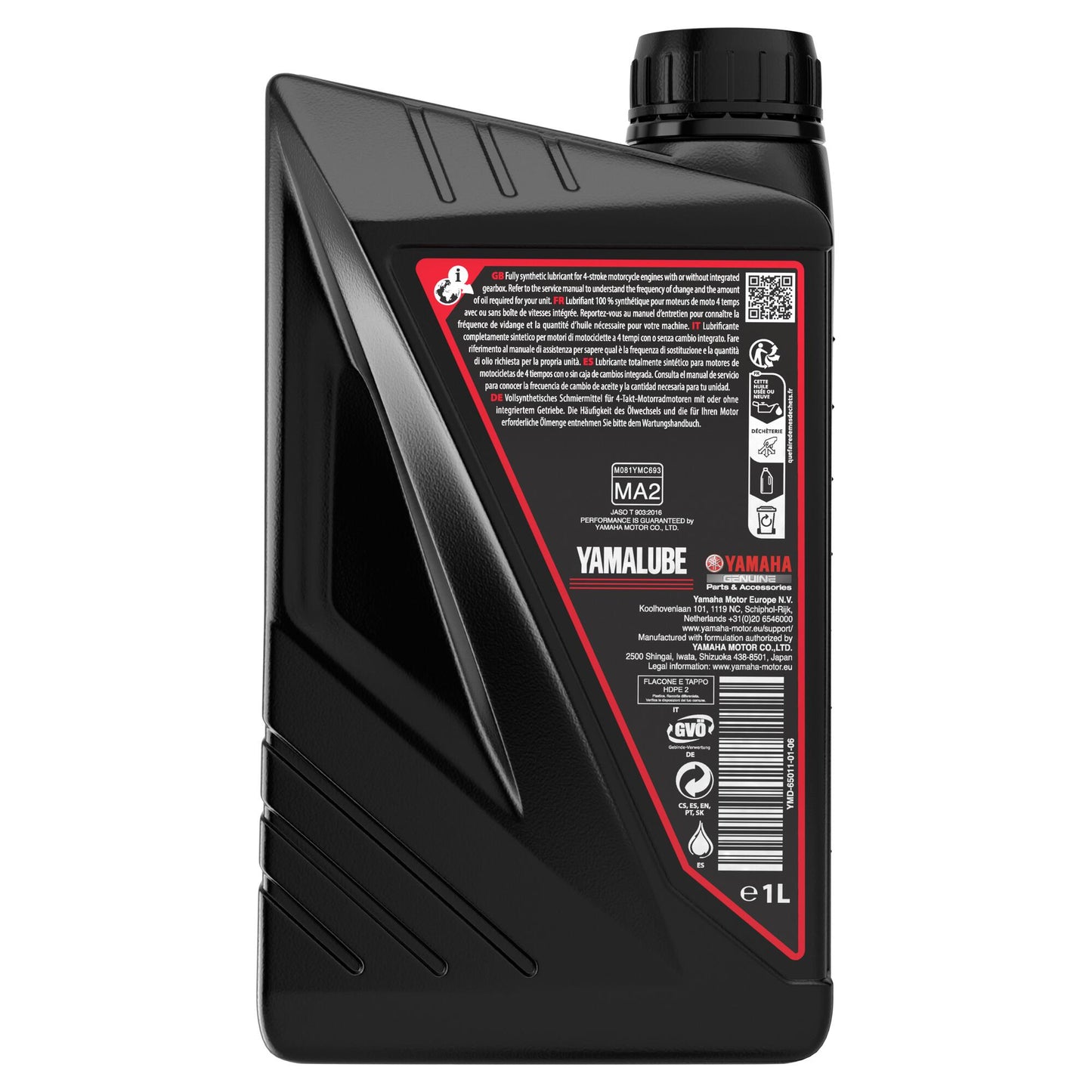 Yamalube® Fully Synthetic 4-stroke Oil, 10W-40 1 Litre – LIND