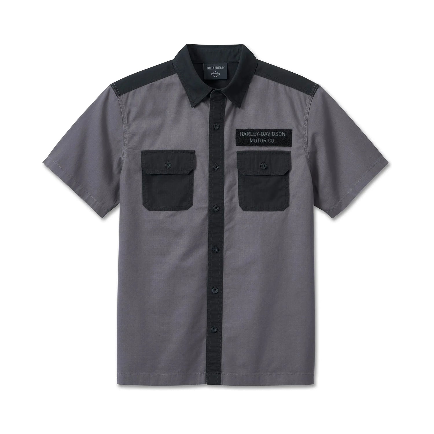 Harley-Davidson® Men's Bar & Shield 3D Shirt - Colorblocked - Blackene