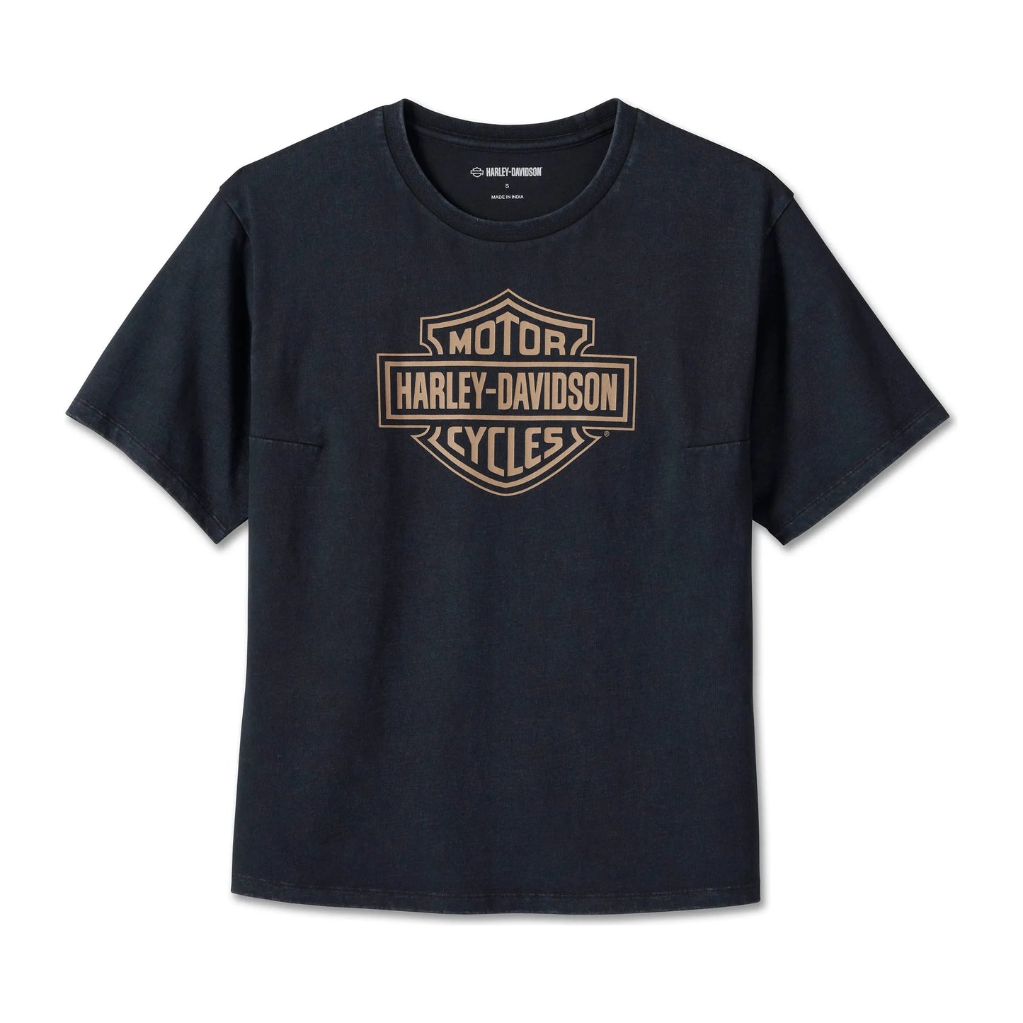 Harley-Davidson® Women's Bar & Shield Oversized Boxy Tee - Black Beauty