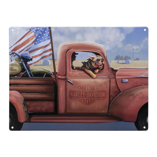 Harley-Davidson® Joyride Dog Tin Sign