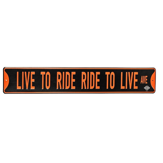 Harley-Davidson® LTR-RTL Ave. Metal Street Sign