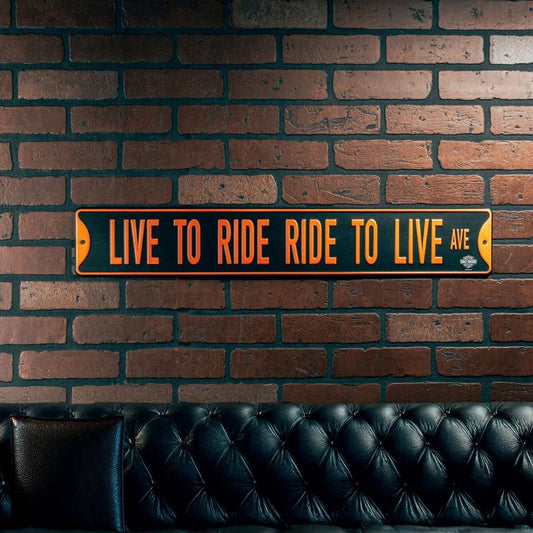 Harley-Davidson® LTR-RTL Ave. Metal Street Sign