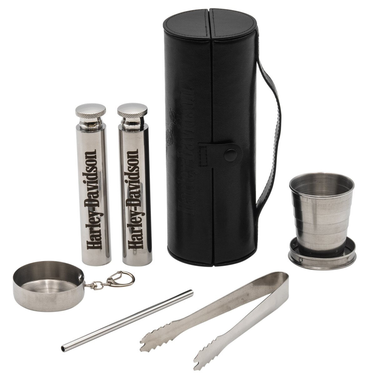 Harley-Davidson® Open B&S Eagle Travel Bar Set
