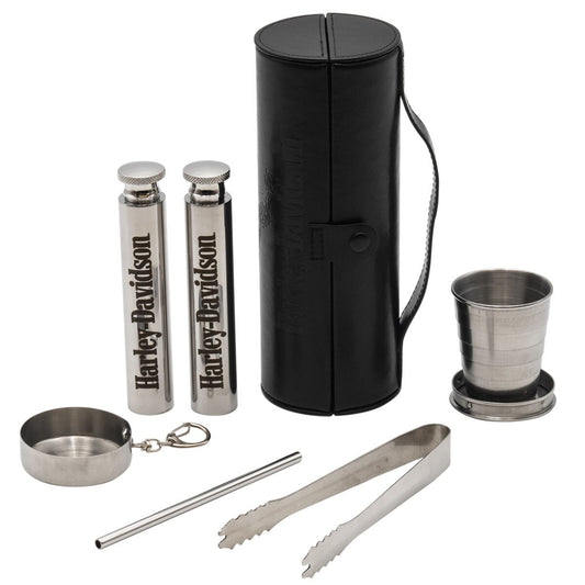 Harley-Davidson® Open B&S Eagle Travel Bar Set