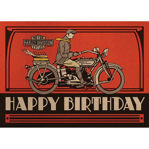 Harley-Davidson® Birthday Cake Birthday Card