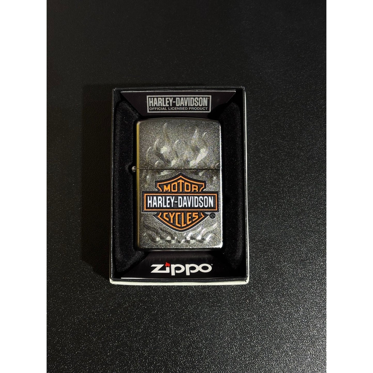 Harley-Davidson® Chrome Flames B&S Zippo Lighter