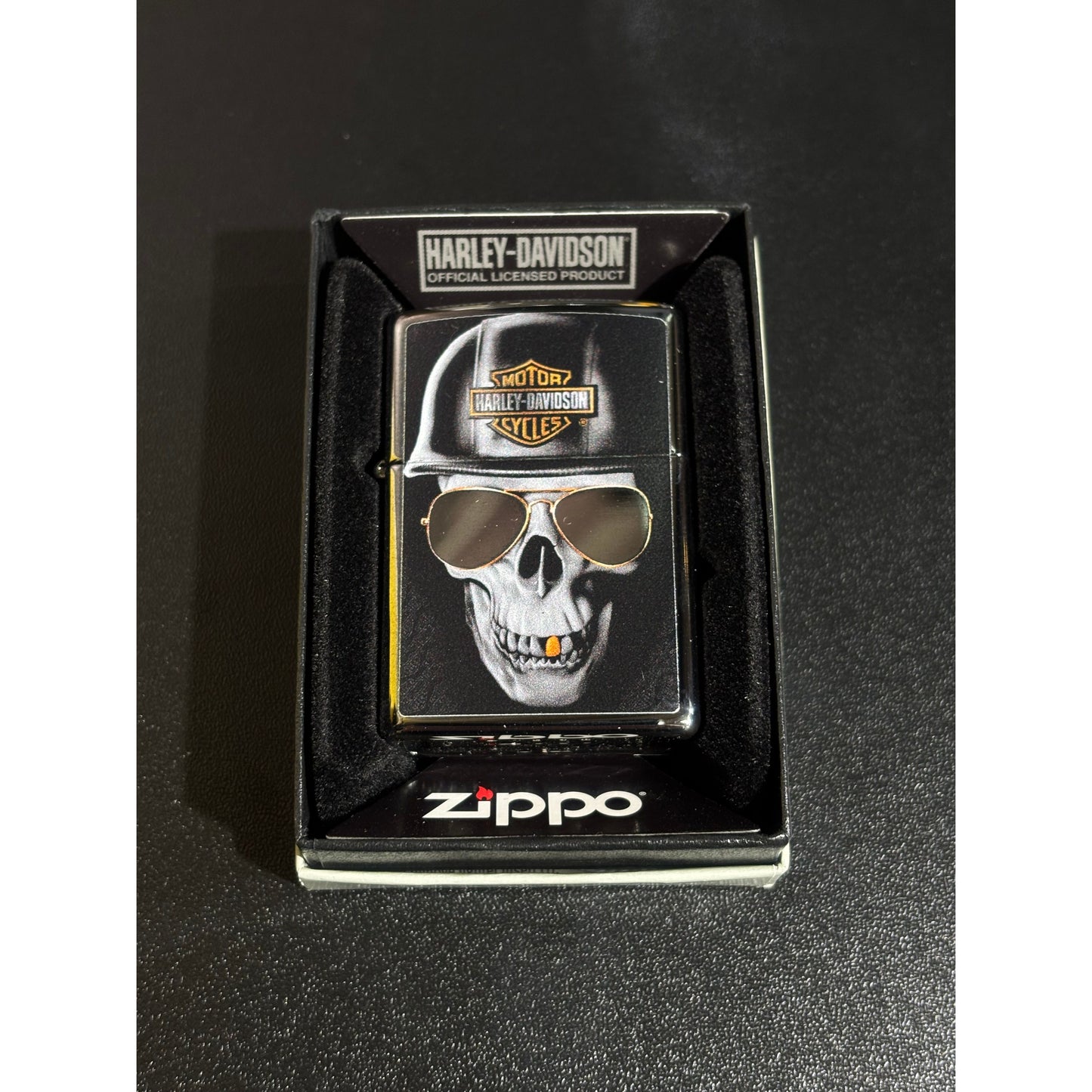 Harley-Davidson® Skull Rider Zippo Lighter
