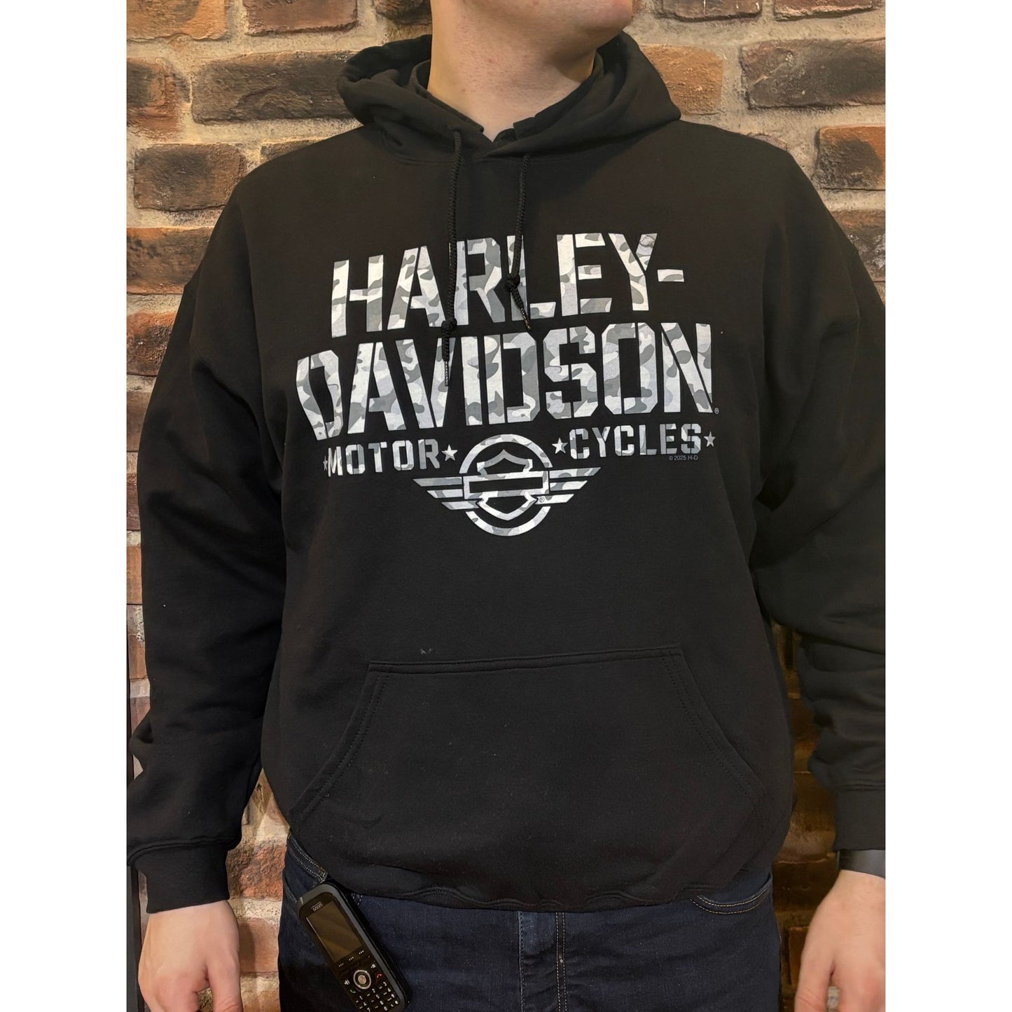 Harley-Davidson® Camo Script Pullover Newmarket Dealer Hoodie