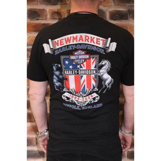 Newmarket Harley Davidson 30th Anniversary Bar & Shield Dealer T