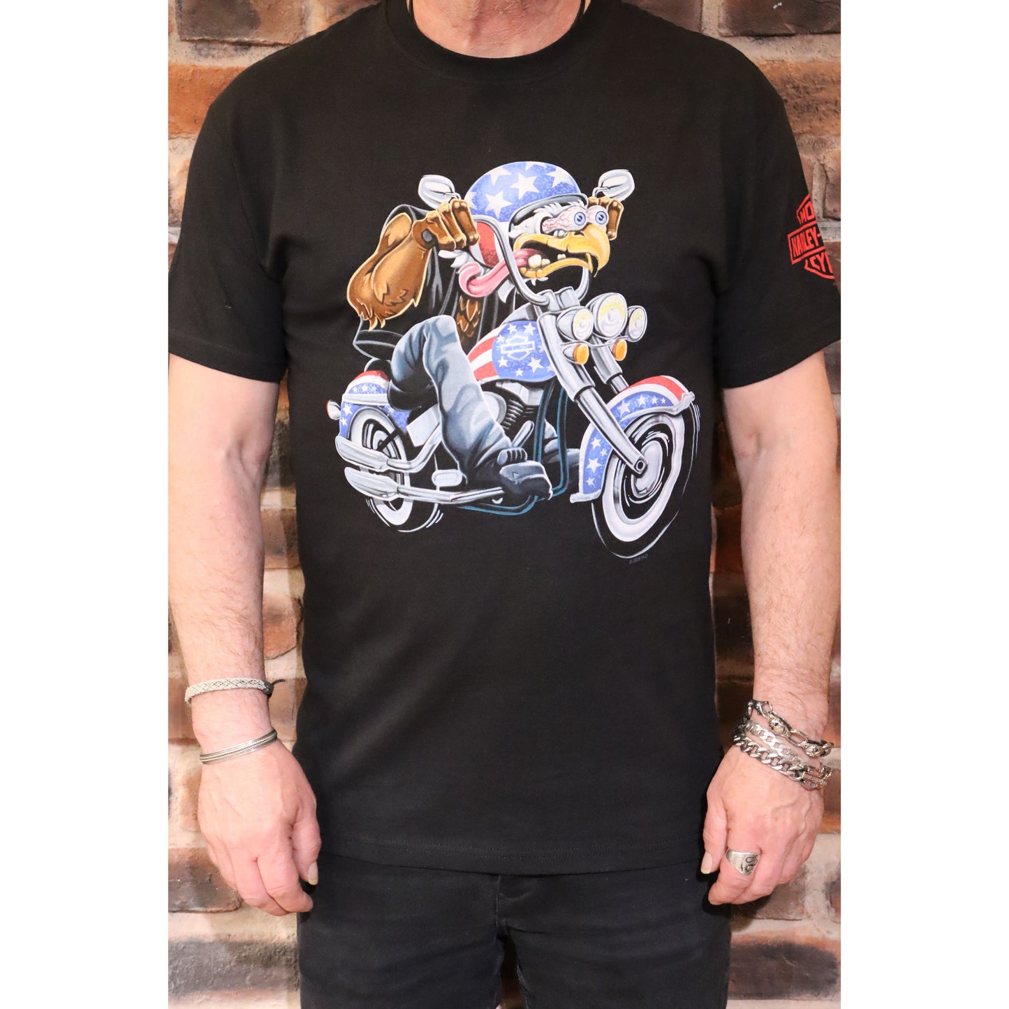 Newmarket Harley Davidson 30th Anniversary Eagle Knevel Dealer T