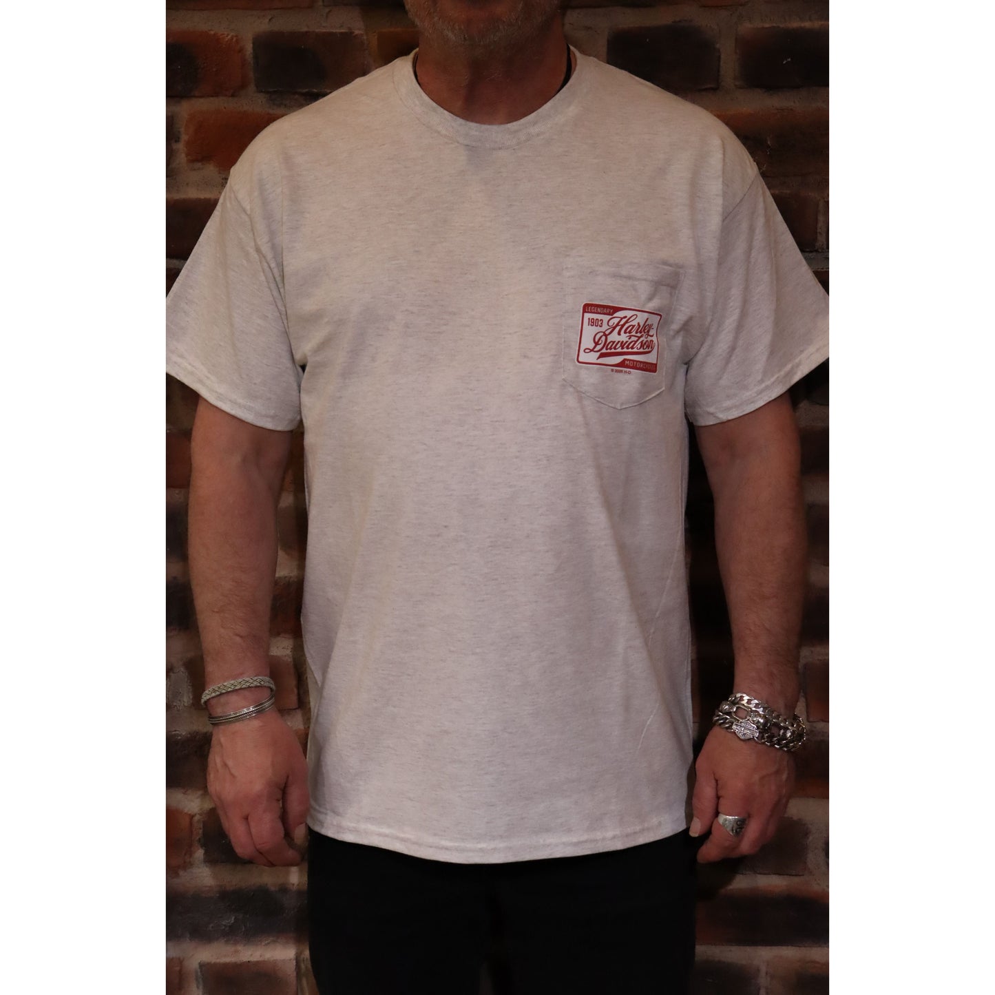Newmarket Harley Davidson 30th Anniversary Pocket Dealer T