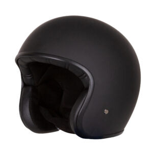 Merlin Jet Helmet – Naked Matt Black