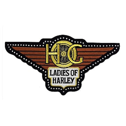 HOG Diamante Ladies Of Harley Patch - Large