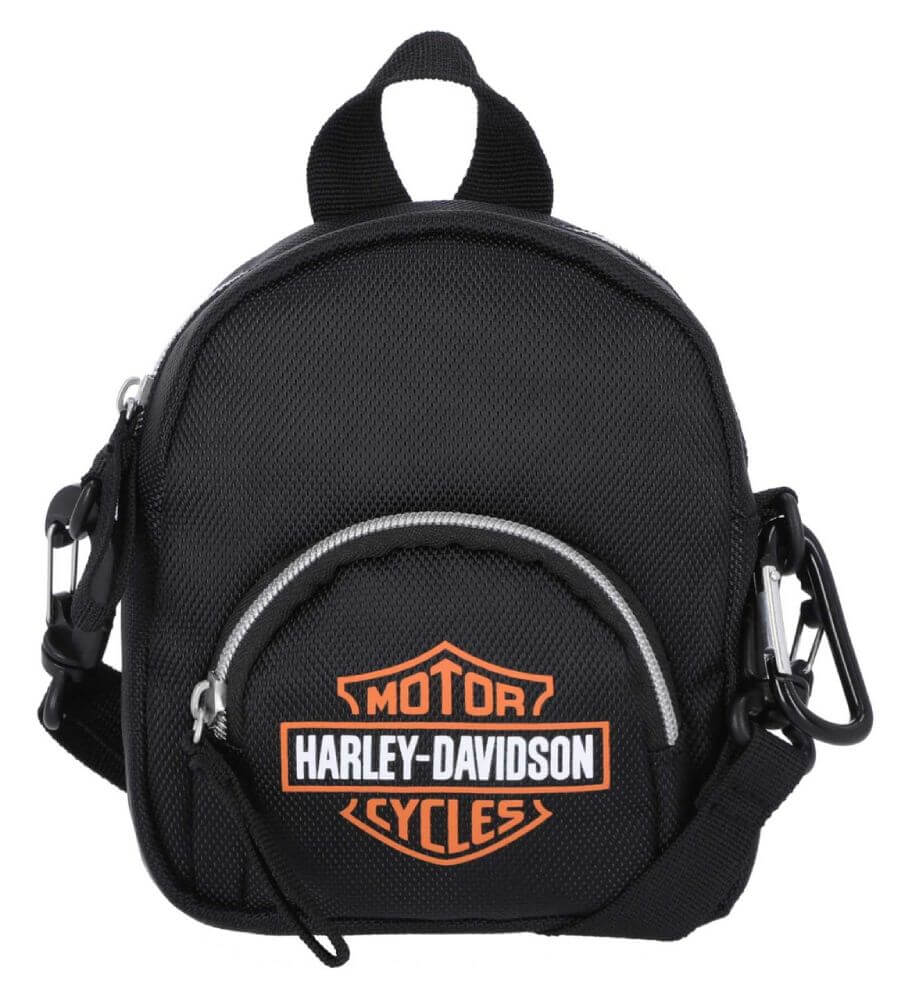 Harley-Davidson® Women's Bar & Shield Logo Convertible Mini Backpack, Black