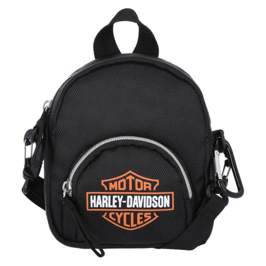 Harley-Davidson® Women's Bar & Shield Logo Convertible Mini Backpack, Black