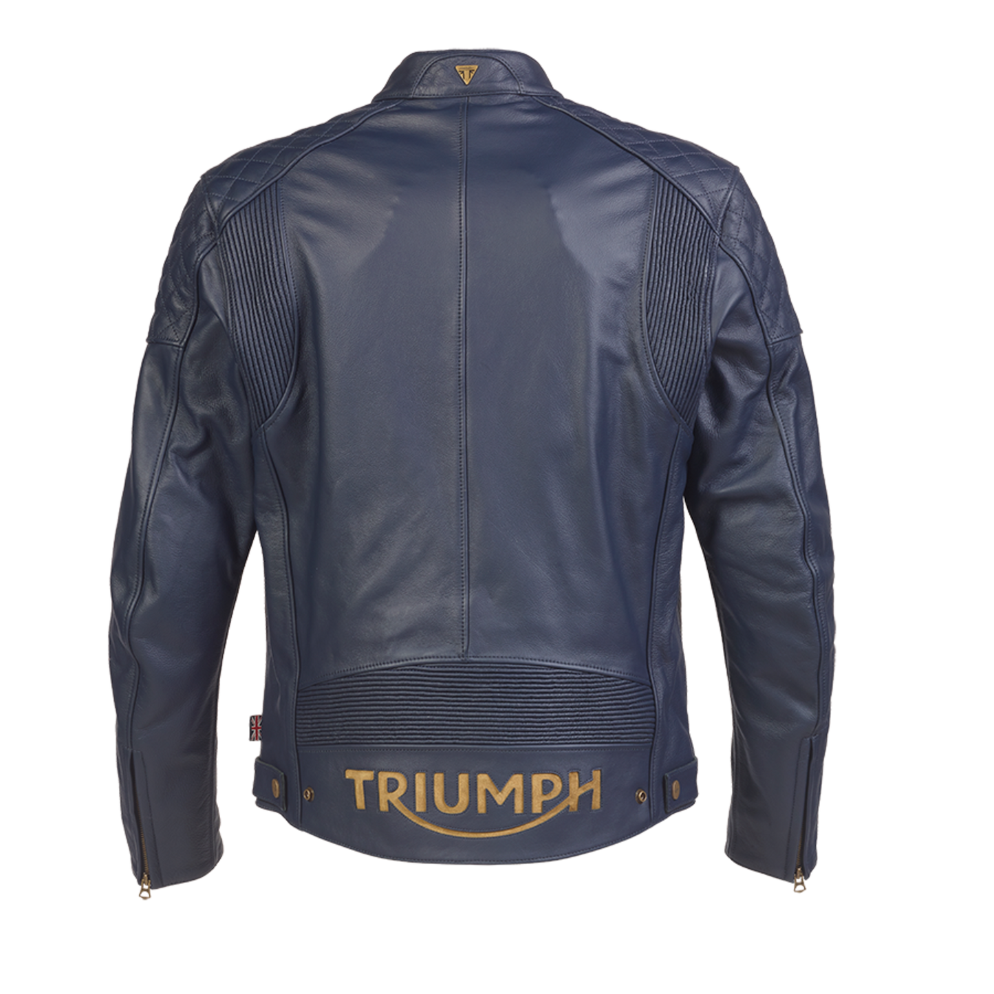 Triumph Braddan Leather Jacket - Blue