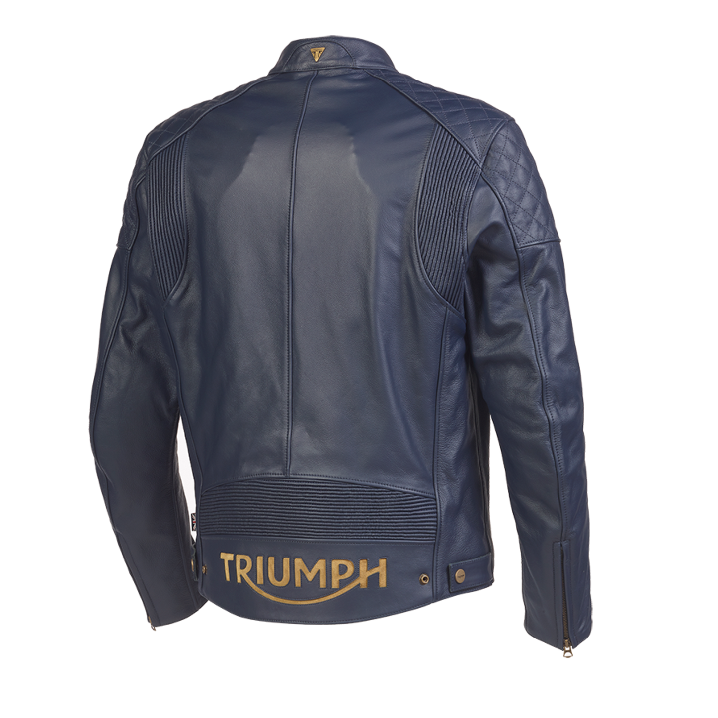 Triumph Braddan Leather Jacket - Blue