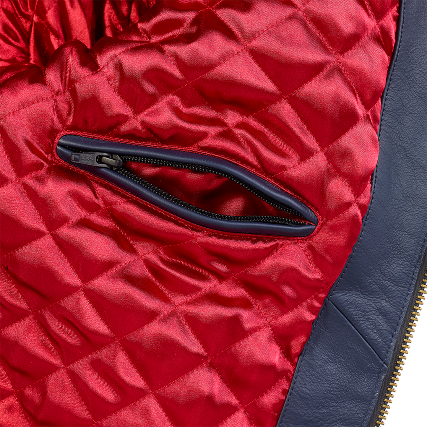 Triumph Braddan Leather Jacket - Blue