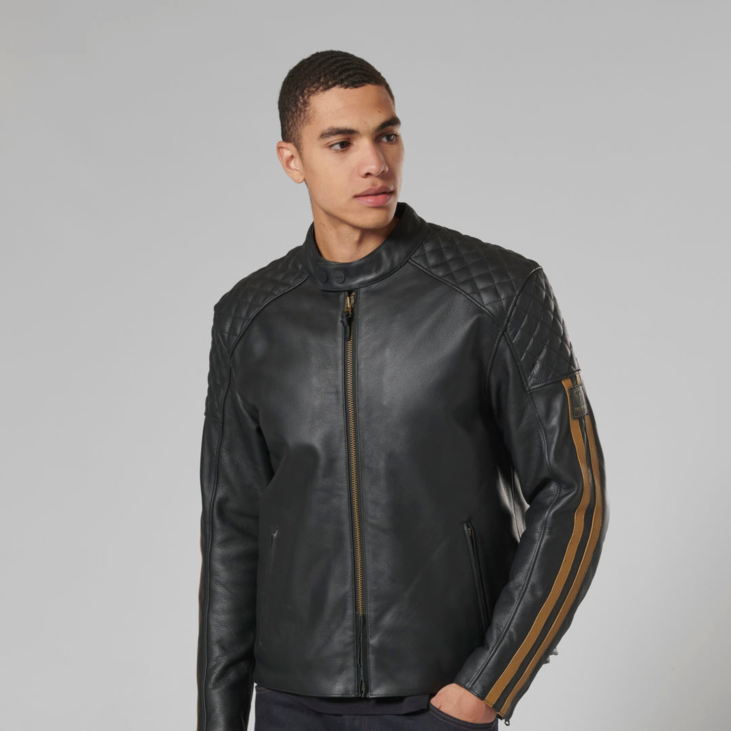 Triumph Braddan Sport Jacket - Black/Gold