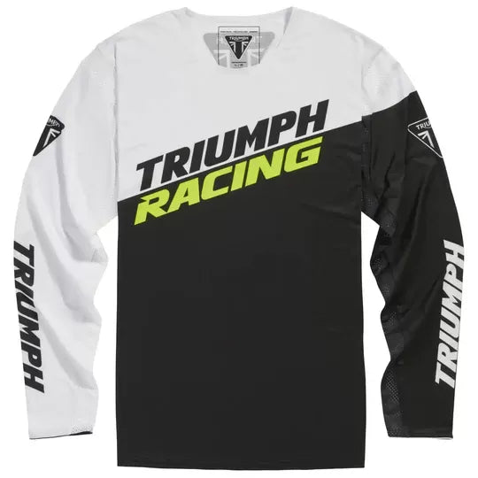Triumph Racing Colour Block Jersey Black / White