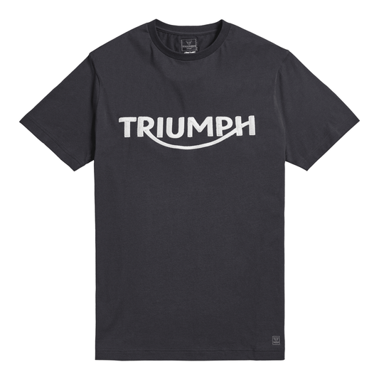 Triumph Bamburgh Embroidered Logo Tee - Jet Black