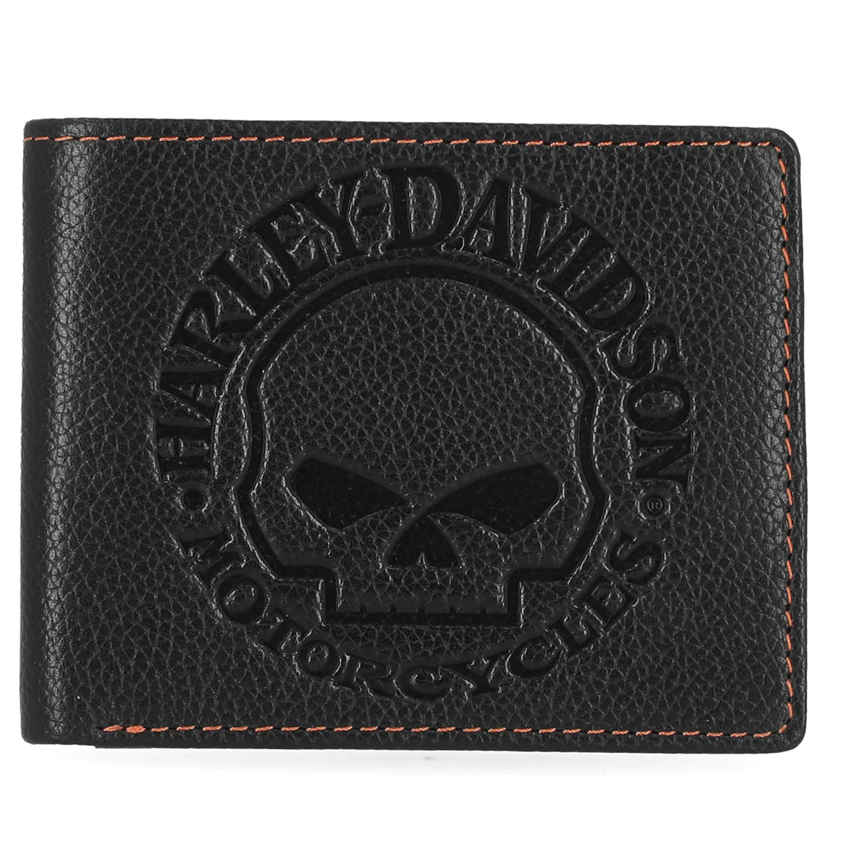 Harley-Davidson® Men's Willie G Skull Passcase Bi-Fold Wallet