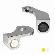 HeinzBikes NANO Series LED Turn Signals Chrome Smoke LED