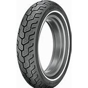 MU85B16 77H TL Dunlop D402F White Wall Rear Tyre