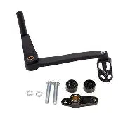 S&S CYCLE Brake Pedal mid-mount Black M8 Softail