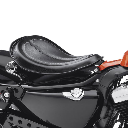 Harley-Davidson® Solo Leather Spring Saddle - Black