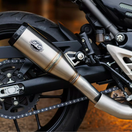 S&S Grand National Muffler for Triumph 400 - Fitment Included, Deposit Only