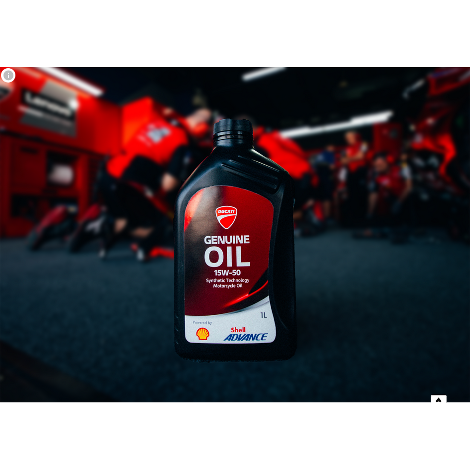 Powered By Shell Ducati Genuine Oil 15W50 Powered by Shell Advance – 1L Bottle – LIND