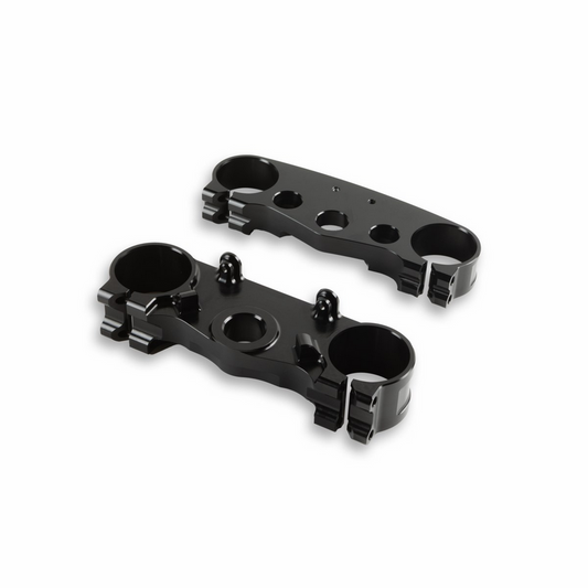 Desmo450 MX Desmo450 EDX CNC-Milled and Machined Aluminium Triple Clamps