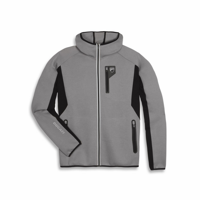 Ducati Reflex Attitude 3.0 Men's Hooded Sweatshirt Grey
