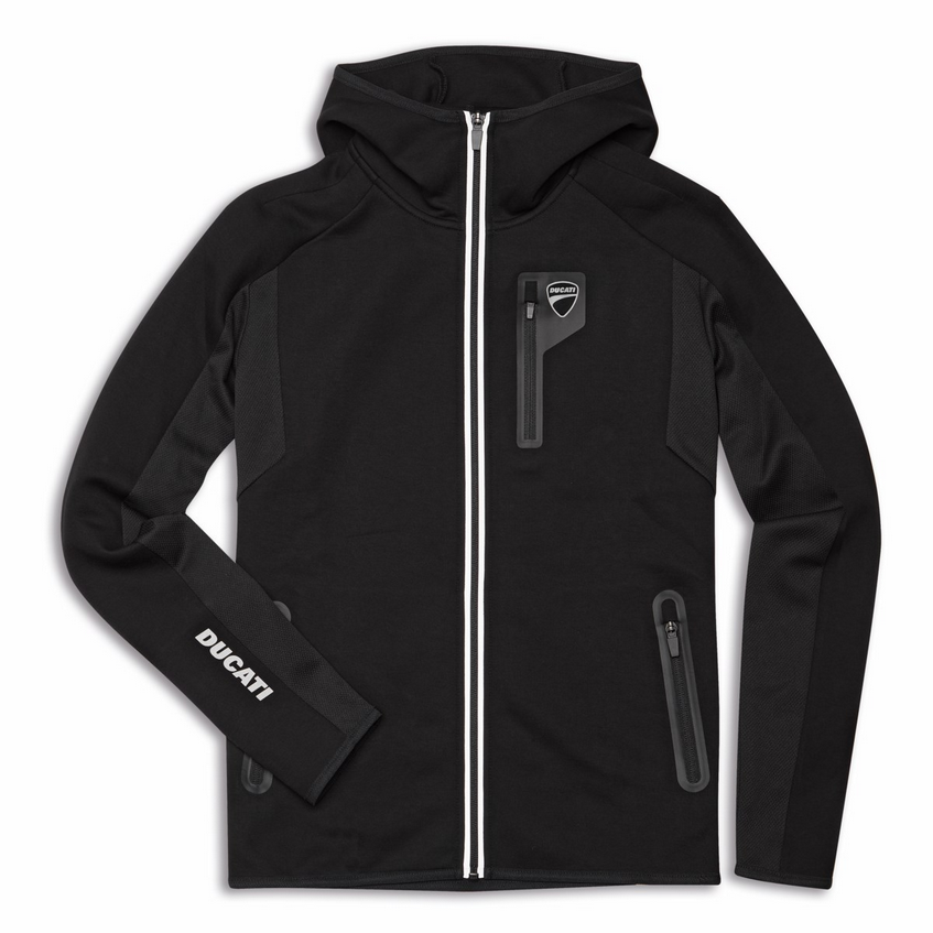 Ducati Reflex Attitude 3.0 Women's Hooded Sweatshirt Black