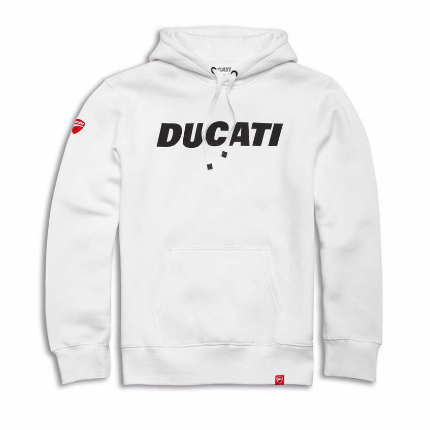 Ducati Logo Hooded Sweatshirt White
