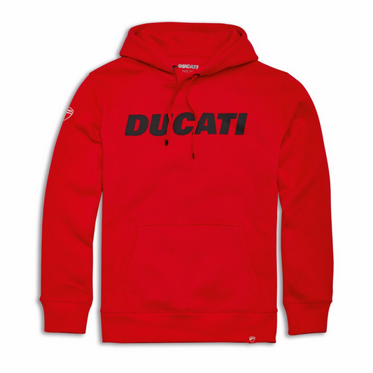 Ducati Logo Hooded Sweatshirt Red