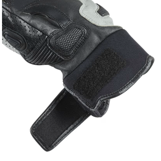 Triumph Bullet Black and Grey Leather Gloves