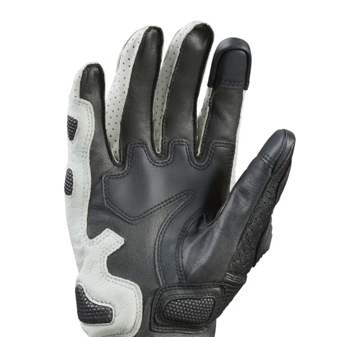 Triumph Bullet Black and Grey Leather Gloves