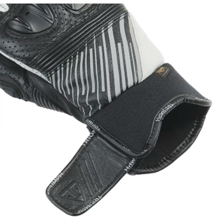 Triumph Bullet Black and Grey Leather Gloves