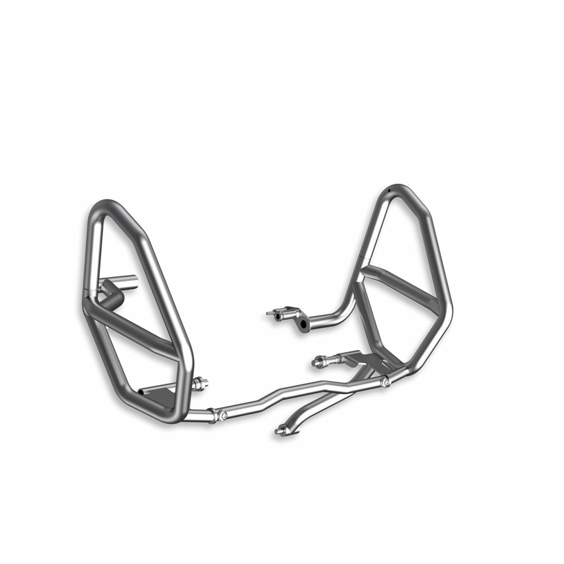 Ducati Steel Tube Engine Gaurd Bars (Silver) Multistrada V4, V4S, V4 RALLY