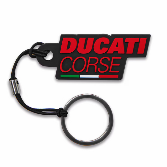 Ducati DC Black Rubber Key Ring