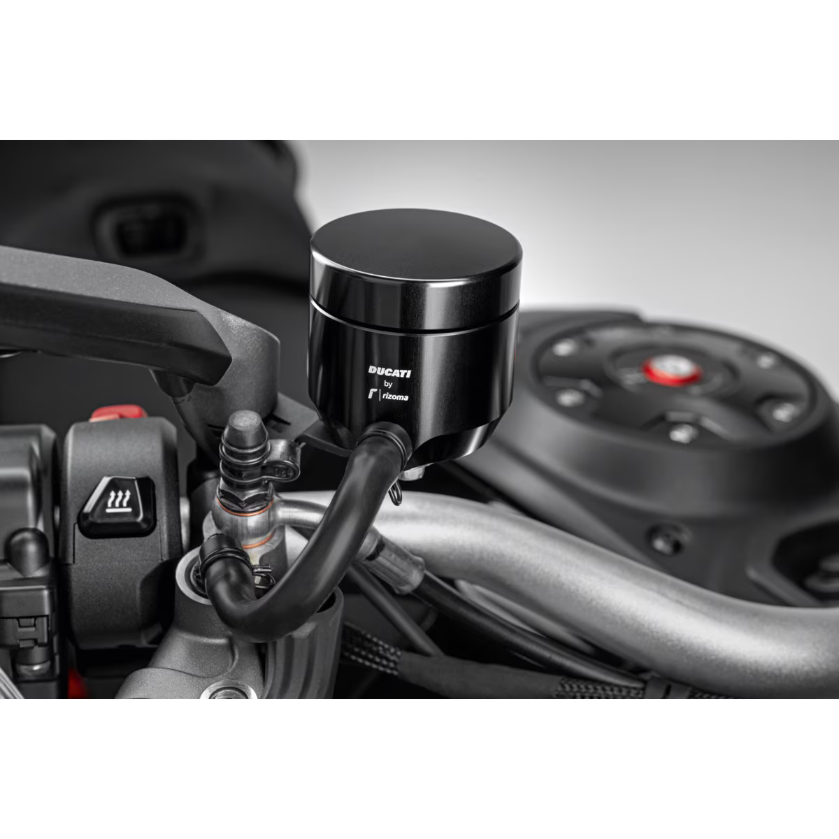 Pair of Reservoir Supports by Rizoma for Ducati 97381201BA