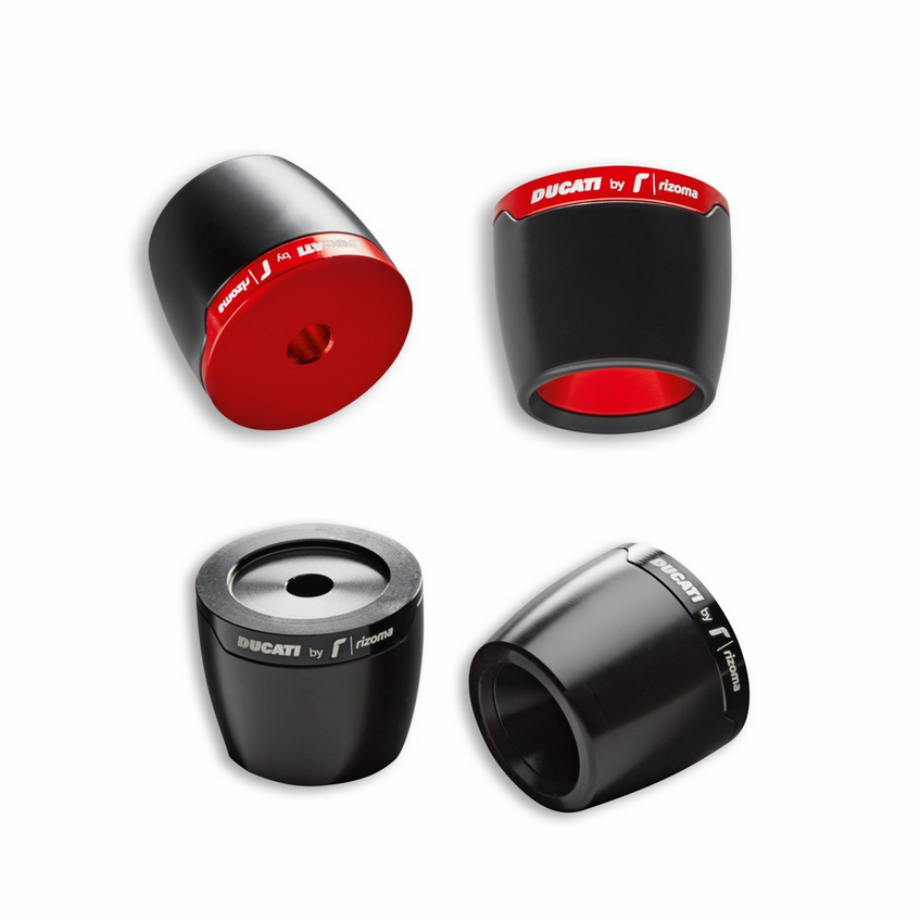 Ducati Rizoma Billet Aluminium Handlebar Balancing Weights - Red