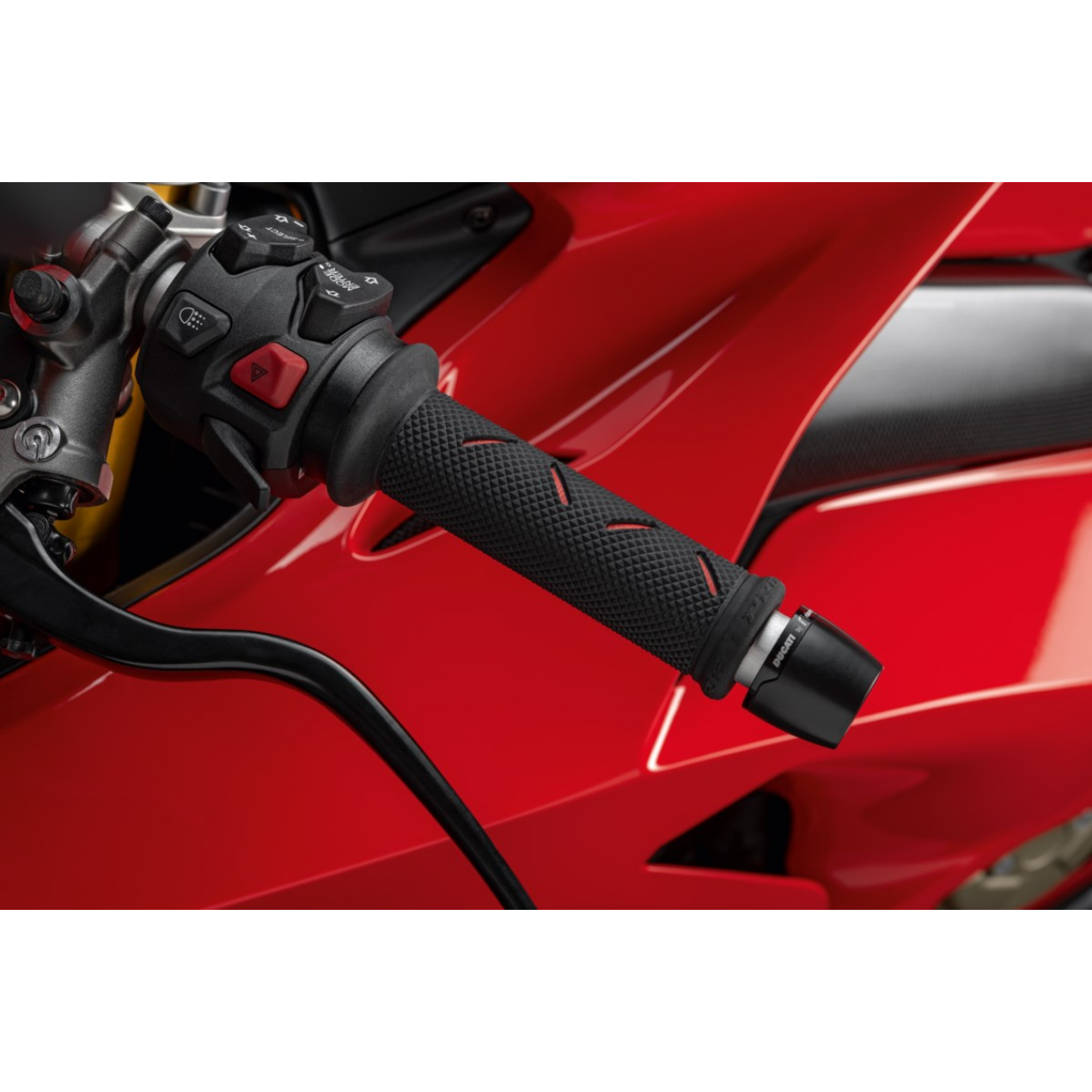 Ducati Rizoma Billet Aluminium Handlebar Balancing Weights - Red