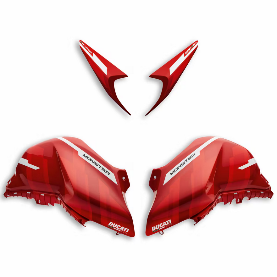 Ducati Monster GP Customised Fairings - Red